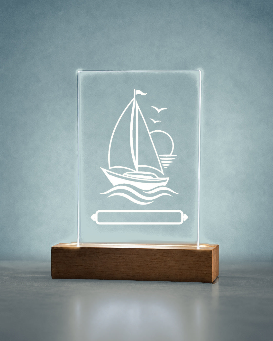 PersonalizePilot Acryl 11x18 segelzeit mit Namensfläche v12 Ecken v12.2.1