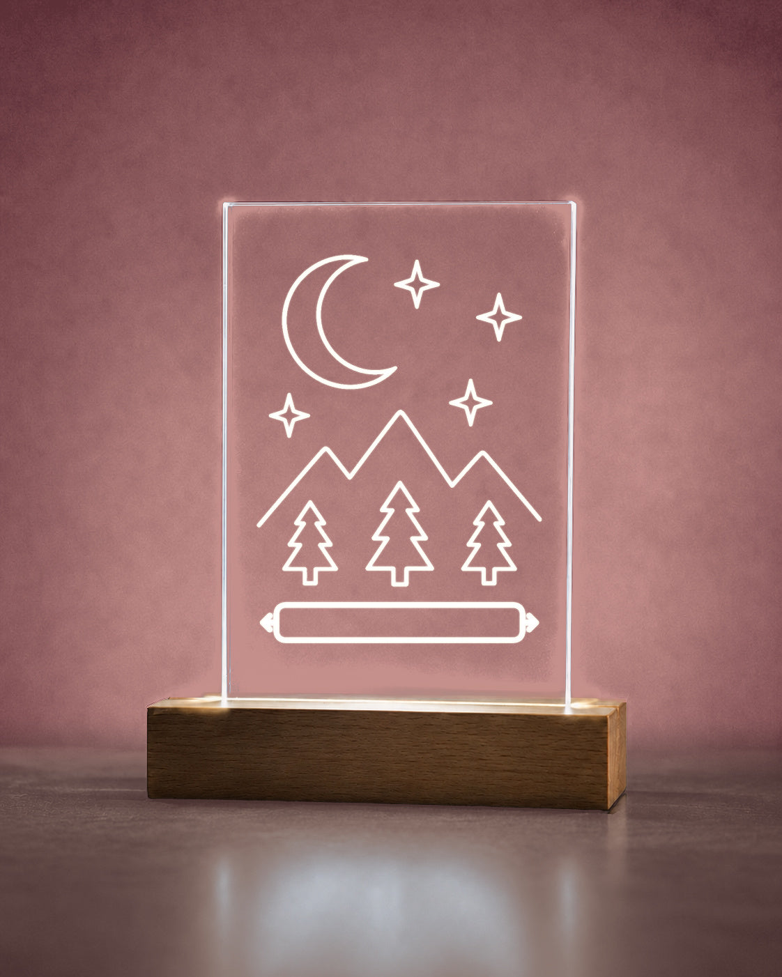 PersonalizePilot Acryl 11x18 sternennacht mit Namensfläche v12 Ecken v12.2.1