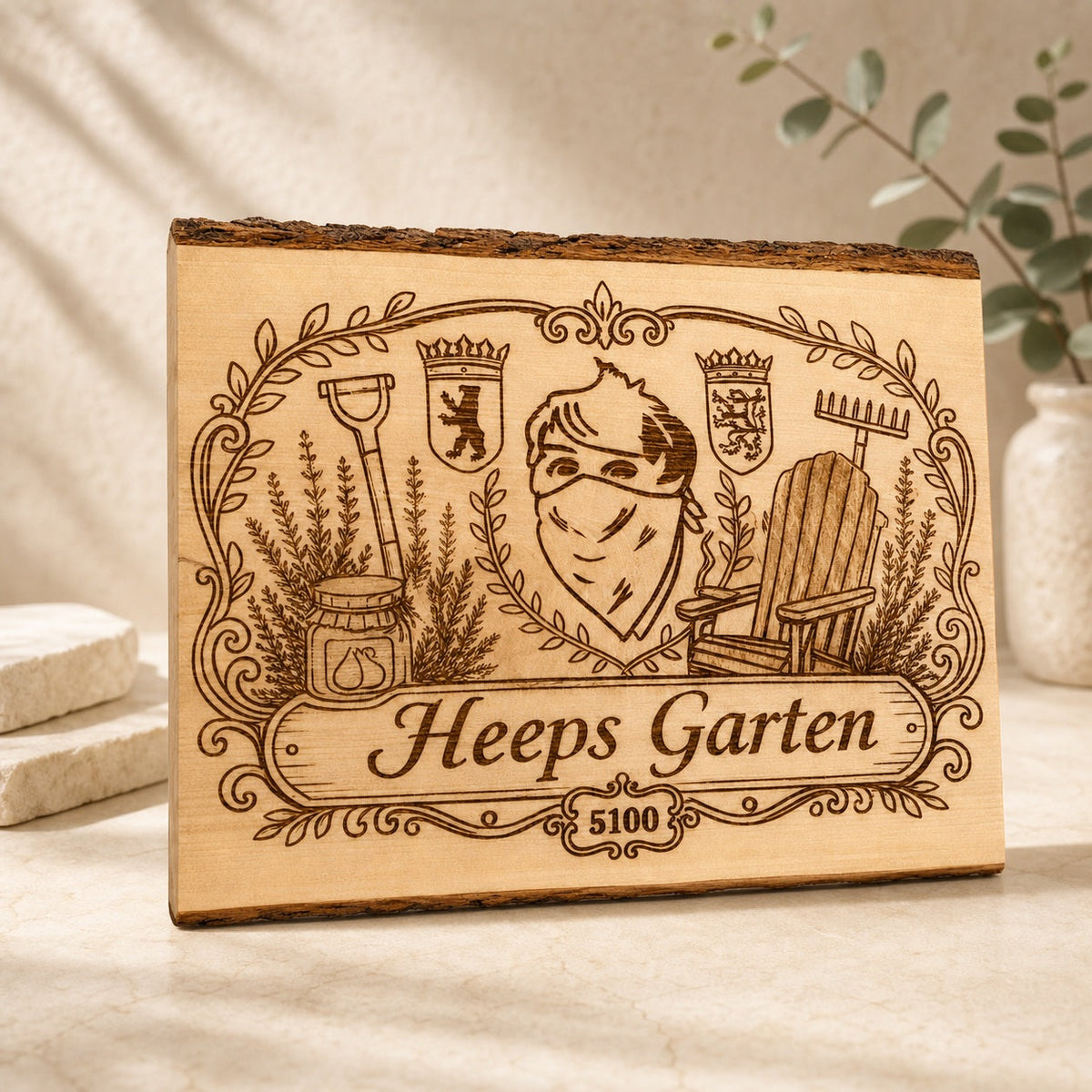 Dein Favorit – Personalisiertes Holzschild im Studio
